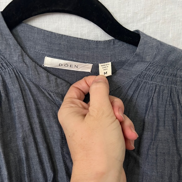 Doen Ojai Top Blue Chambray - Picture 4 of 6